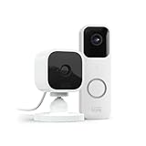 Blink Video Doorbell (White) + Mini Camera (White) with Sync Module 2 | Two-Way Audio, HD Video, Motion and Chime Alerts | Alexa Enabled