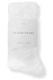 Ultra-Luxe Cloud Sock For Women & Men | Warm & Cozy Fuzzy Unisex Sleep Socks | Super Soft Luxurious Fabric, 1 Pair White