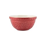 Mason Cash In the Forest S30 (1.25 Qt) Embossed Mixing Bowl | Hedgehog (Red)