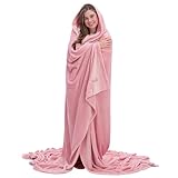 THE COMFY Dream Big Blanket | Soft, Giant, Extra Large, Luxury Throw, Bed, Couch, Office Blanket, 8’ x 8’ (Blush)