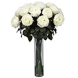 Nearly Natural Fancy Rose Silk Flower Arrangement