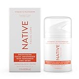 Native Brightening Daily Facial Moisturizer Gentle Face Lotion Hydrating Cream for Women and Men with Vitamin C B3 & SPF 30 Lightweight Non Greasy Formula - 1.7 fl oz