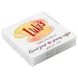 Silver Buffalo Gilmore Girls ‘Luke’s Diner’ Table Glass Coaster Set of 4