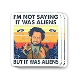 JBaptist Vinylart (3Pcs) Giorgio Tsoukalos Ancient Alien I'm Not Saying It was Aliens But It was Aliens Sticker 3 Inch for Water Bottle, Tumbler, Laptop, Hat, Phone Case