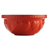 Mason Cash | S12 Red Hearts Mixing Bowl - 4.25 Quart