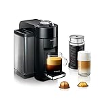 Nespresso Vertuo Coffee and Espresso Machine by De'Longhi with Milk Frother, 236.59 Milliliters, Piano Black