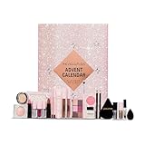 Revolution Beauty 24-Piece Holiday Beauty Advent Calendar, Makeup Gift Set with Lip Gloss, Nourishing Lip Masks, Brushes & Brow Gel, Vegan & Cruelty-Free