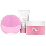 FOREO LUNA mini 3 Bundle - Premium Facial Cleansing Brush + Double Cleansing Kit - LUNA Micro-Foam Cleanser 2.0 0.67 fl.oz + LUNA Cleansing Balm 2.5 fl.oz