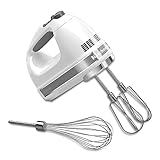 KitchenAid 7-Speed Mixer-KHM7210 Hand Mixer, White