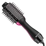 REVLON One Step Volumizer Hair Dryer and Styler | Less Frizz, More Shine, and Less Heat Damage for Fast and Easy Salon-Style Blowouts, for all Hair Types and Lengths (Black)