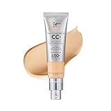 IT Cosmetics Your Skin But Better CC+ Cream, Medium (W) - Color Correcting Cream, Full-Coverage Foundation, Hydrating Serum & SPF 50+ Sunscreen - Natural Finish - 1.08 fl oz