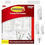 Command Variety Pack, Picture Hanging Strips, Wire Hooks and Utility Hooks, Damage Free Hanging Variety Pack for Up to 19 Items, 1 Kit