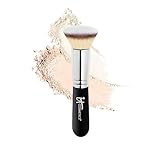 IT Cosmetics Heavenly Luxe Flat Top Buffing Foundation Brush #6 - For Liquid & Powder Foundation - Buff Away the Look of Pores, Fine Lines & Wrinkles - With Award-Winning Heavenly Luxe Hair