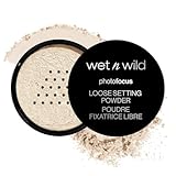 wet n wild Photo Focus Loose Baking Setting Powder, Highlighter Makeup, Fair to Medium & Tan Skin Tones, Translucent