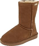 BEARPAW Emma Short Women's Classic Winter Slip On Boots, Lightweight Suede Boots, Multiple Colors