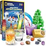 NATIONAL GEOGRAPHIC Science Kit & Rock Collection Advent Calendar 2024 – Jumbo Advent Calendar with 24 Days of Science Experiments, Gemstones & More for Kids, STEM Projects for Kids Ages 8-12