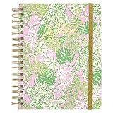 Lilly Pulitzer Large Planner August 2024 - December 2025, Weekly Agenda & Monthly Calendar, Stickers, Pockets, & Spiral Binding, Beach Cruiser