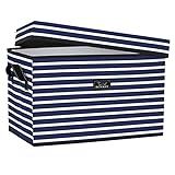 SCOUT Rump Roost LG - Large Lidded Storage Bin with Handles, Collapsible, Stackable, Doubles as Seat or Table, Holds 90 Lbs