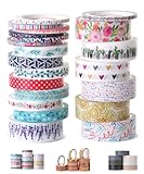 Mr. Pen- Washi Tape Set, 21 Rolls, Decorative Cute Floral Washi Tape for Bible Journaling, Bullet Journal Supplies