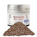 Natural Smoked Sea Salt | Non GMO Verified | Magnetic Tin | Finishing Salt | 3.0oz | Crafted In Small Batches By Gustus Vitae | #24