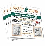 Spiff Cloth (4-Pack, Miracle Cleaning Towels, Streakfree Cloths for Multi-Purpose Cleaning, Chemical Free, 16' x 16' Reusable and Washable