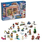 LEGO City 2024 Advent Calendar, Holiday Countdown Gift for Ages 5 and Up, 24 Surprises for Kids, Fun Miniature Christmas Figures with Festive Sweaters, Santa and Mrs. Claus Minifigures, 60436