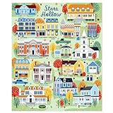 Hallmark Gilmore Girls Stars Hollow Map Blanket, 50' x 60', Gift for Christmas, Birthdays, Mother's Day, Valentine's Day