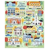 Hallmark Gilmore Girls Stars Hollow Map Blanket, 50' x 60', Gift for Christmas, Birthdays, Mother's Day, Valentine's Day